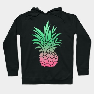 Pineapple Perfection & Pattern with Dots on Black Background Hoodie